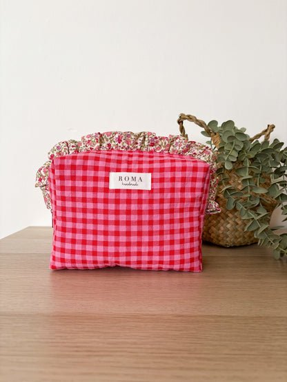 Neceser VICHY FRESITA + volante ZOE hecho artesanalmente en España.