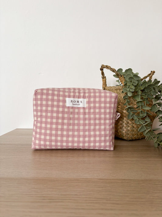 Neceser VICHY ROSA hecho artesanalmente en España.