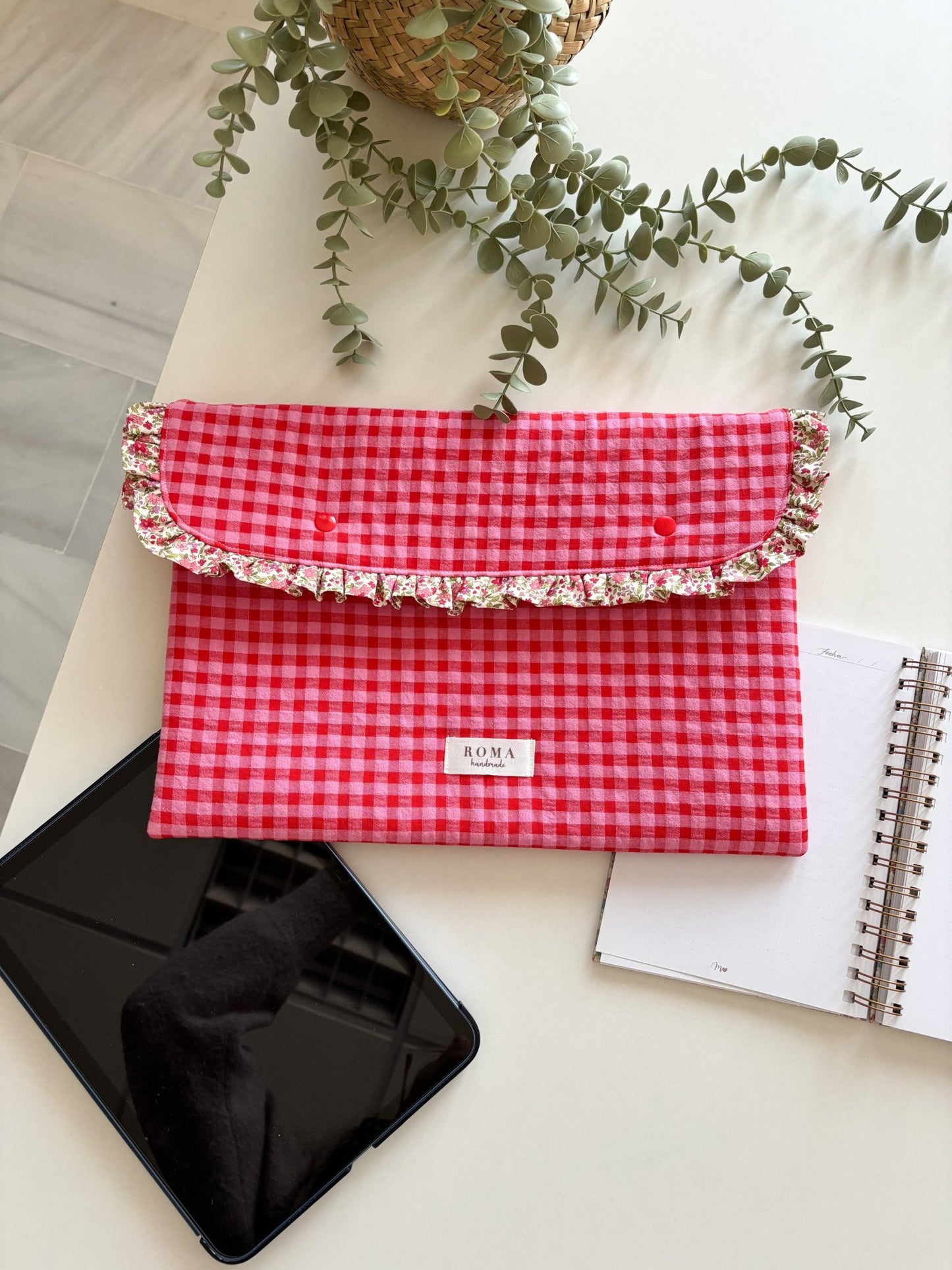 Portadocumentos VICHY FRESA hecho artesanalmente en España.