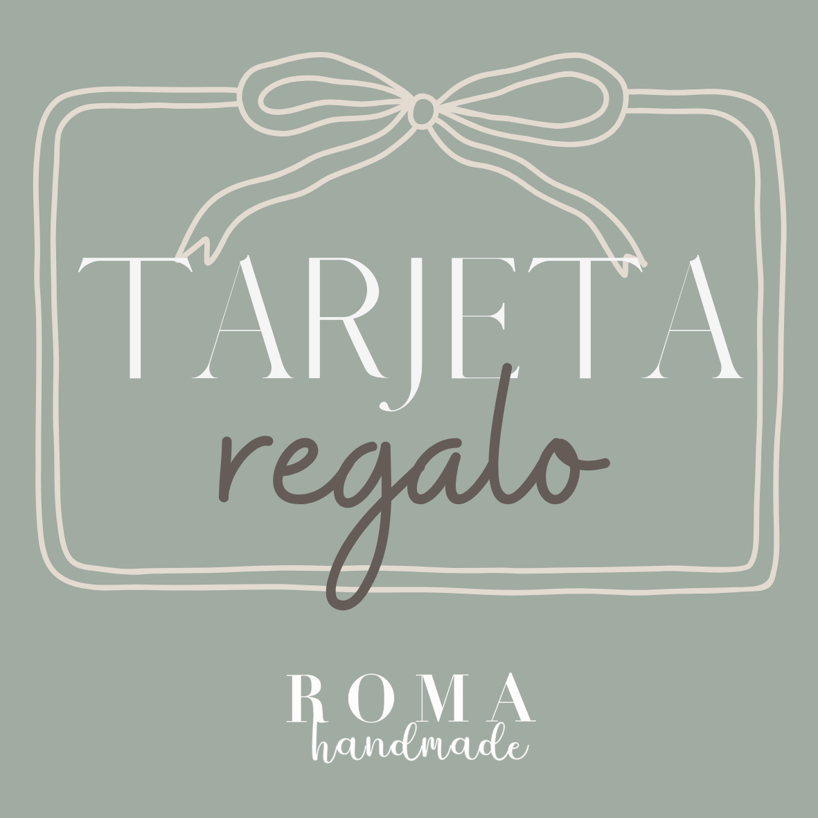 TARJETA REGALO ROMA handmade hecho artesanalmente en España.
